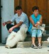 Andr, Marie-Ange et Bourbon aux Colombettes 2002